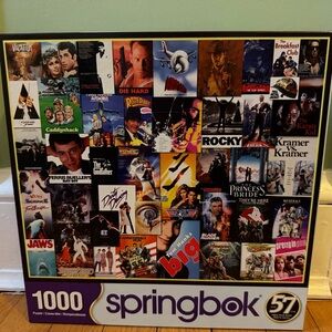 1000-Piece Jigsaw 1980’s Movie Poster Collage Springbok